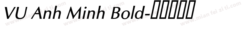 VU Anh Minh Bold字体转换